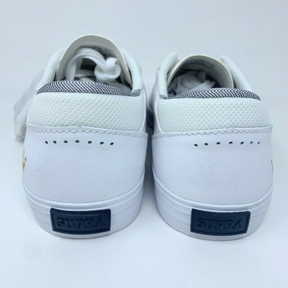 Supra Mens Melrose Skate Shoes White 08061-112 New - Picture 2 of 12